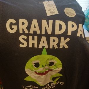 New Grandpa shark shirt